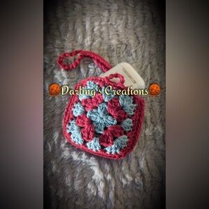Crochet Handmade Airpods Case-Granny Square